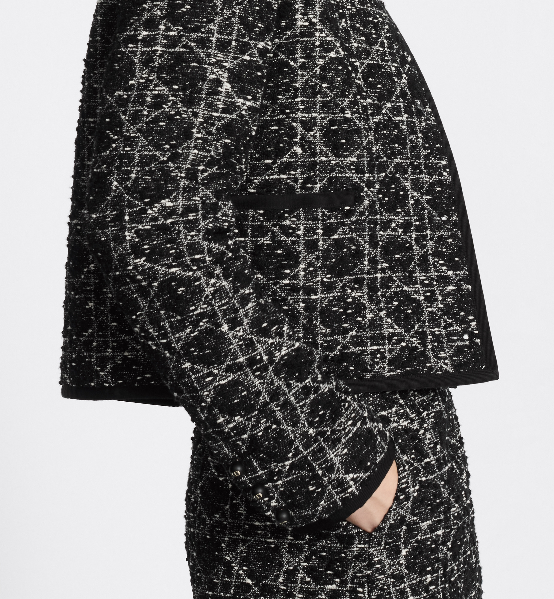 Macrocannage Cropped Jacket - 4
