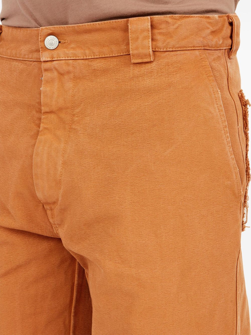 single-stitch logo straight trousers 7
