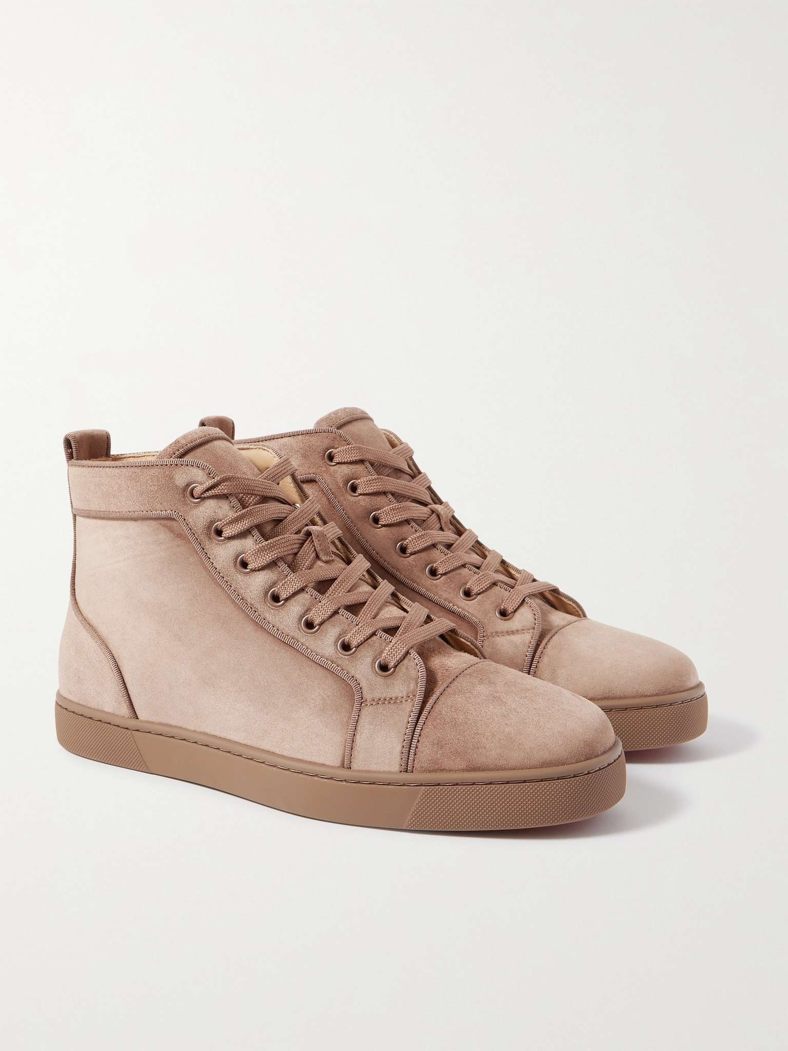 Louis Orlato Grosgrain-Trimmed Suede High-Top Sneakers - 4