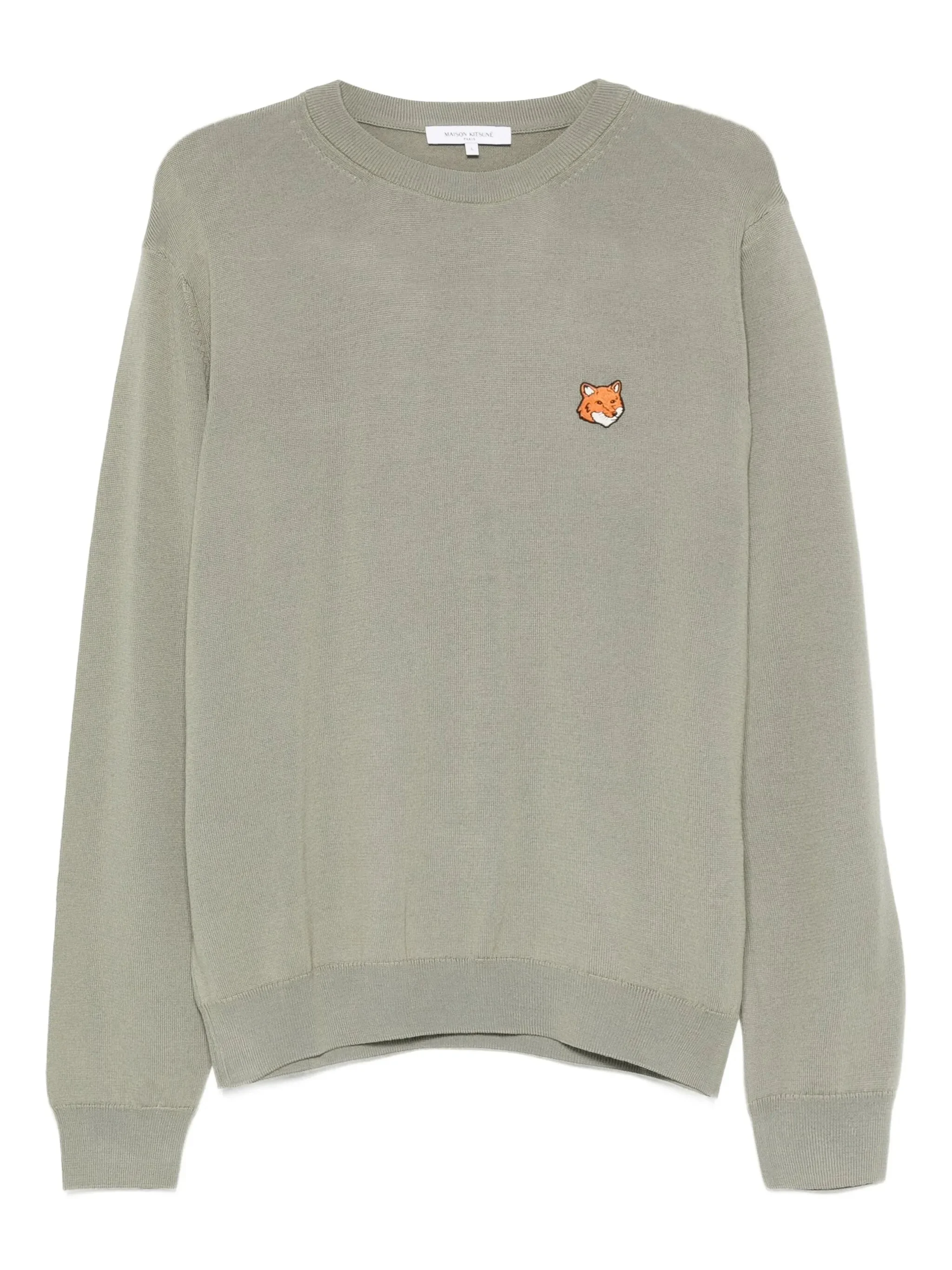 Maison Kitsuné Fox-embroidered Crew-neck Sweater - 1