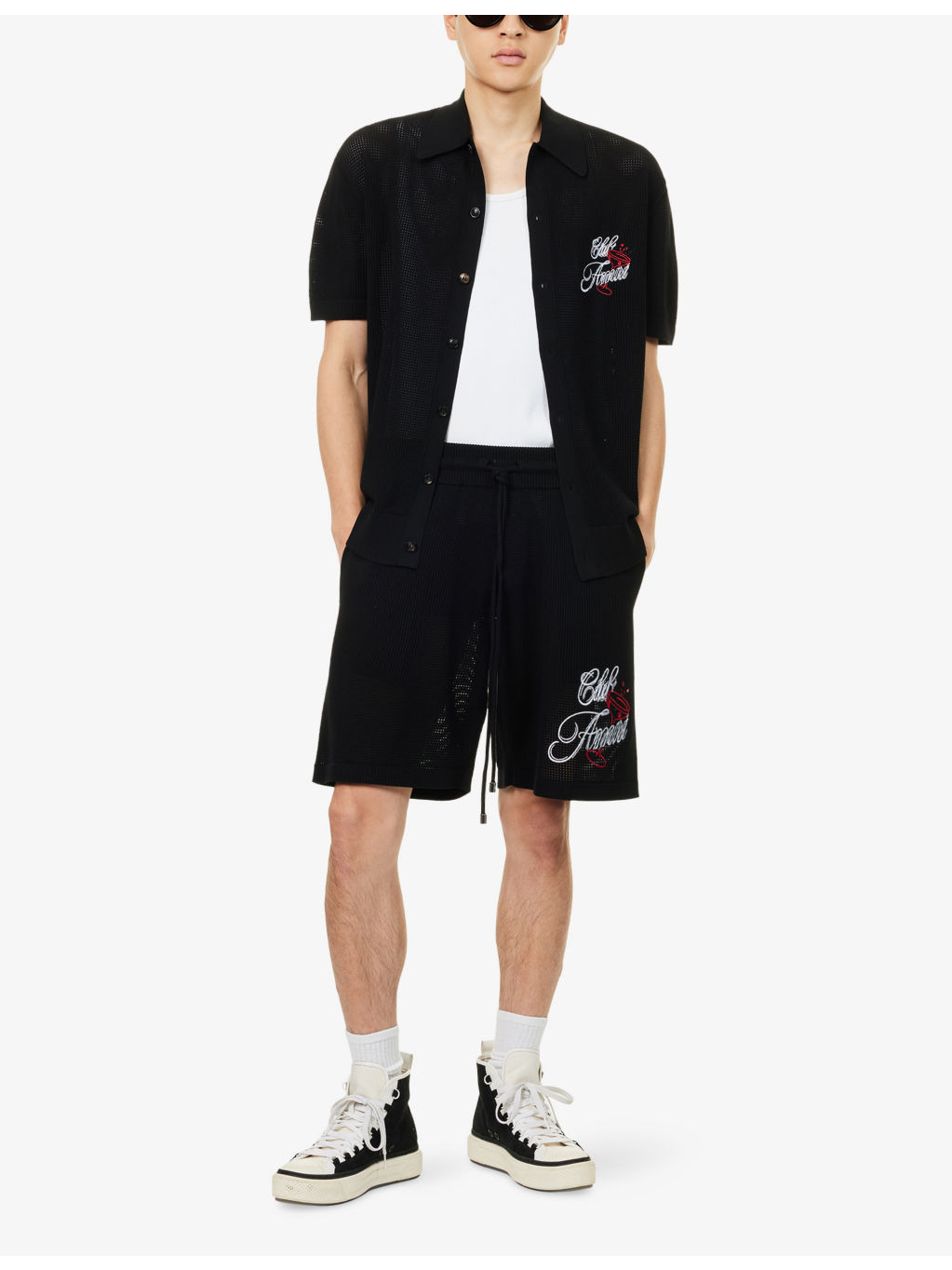 Club Amiri Crochet Woven Shorts - 2