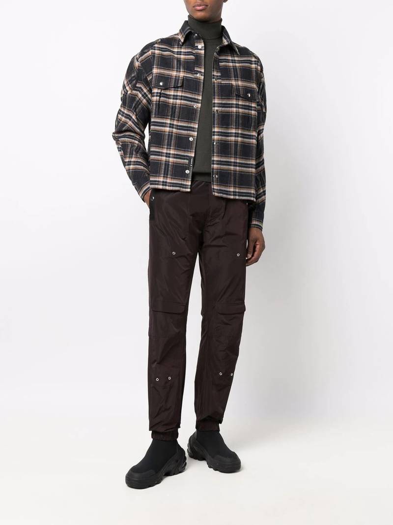 GmbH check-print button-up shirt outlook