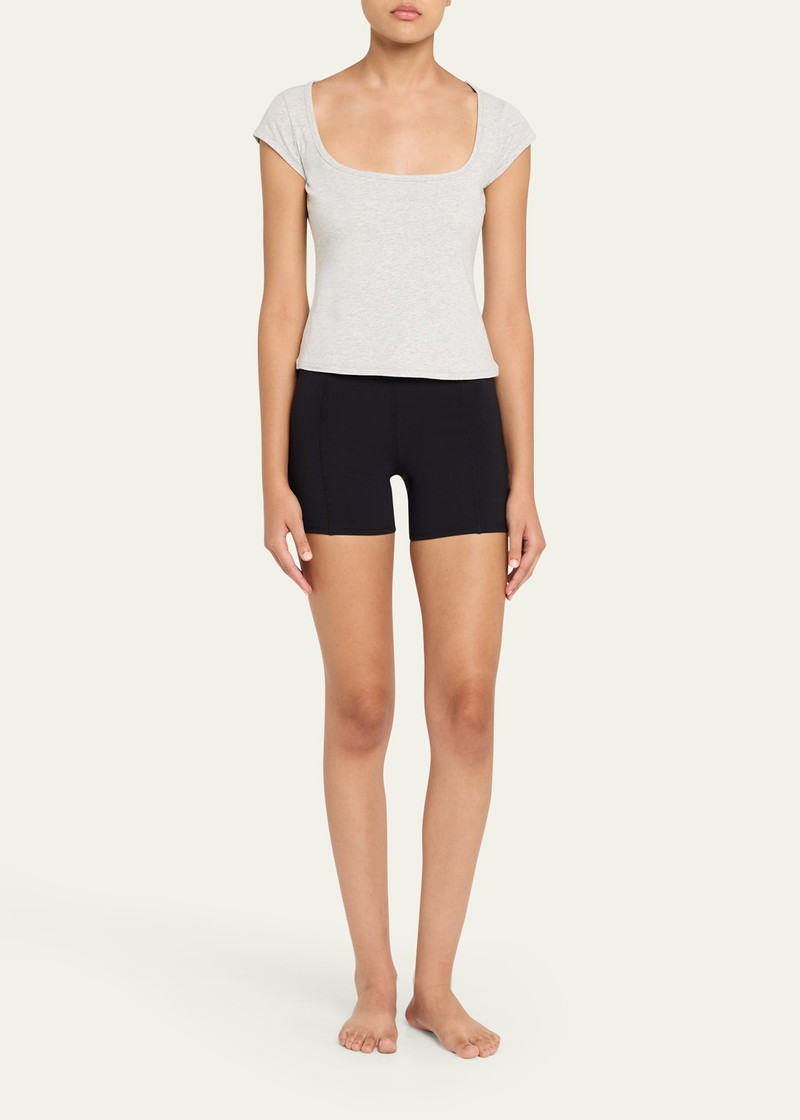SKIMS Scoop-Neck Cotton Jersey Tee outlook
