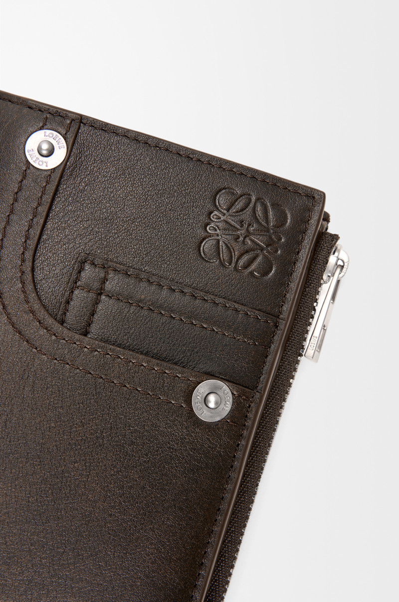 Panta slim compact wallet in shiny calfskin 5