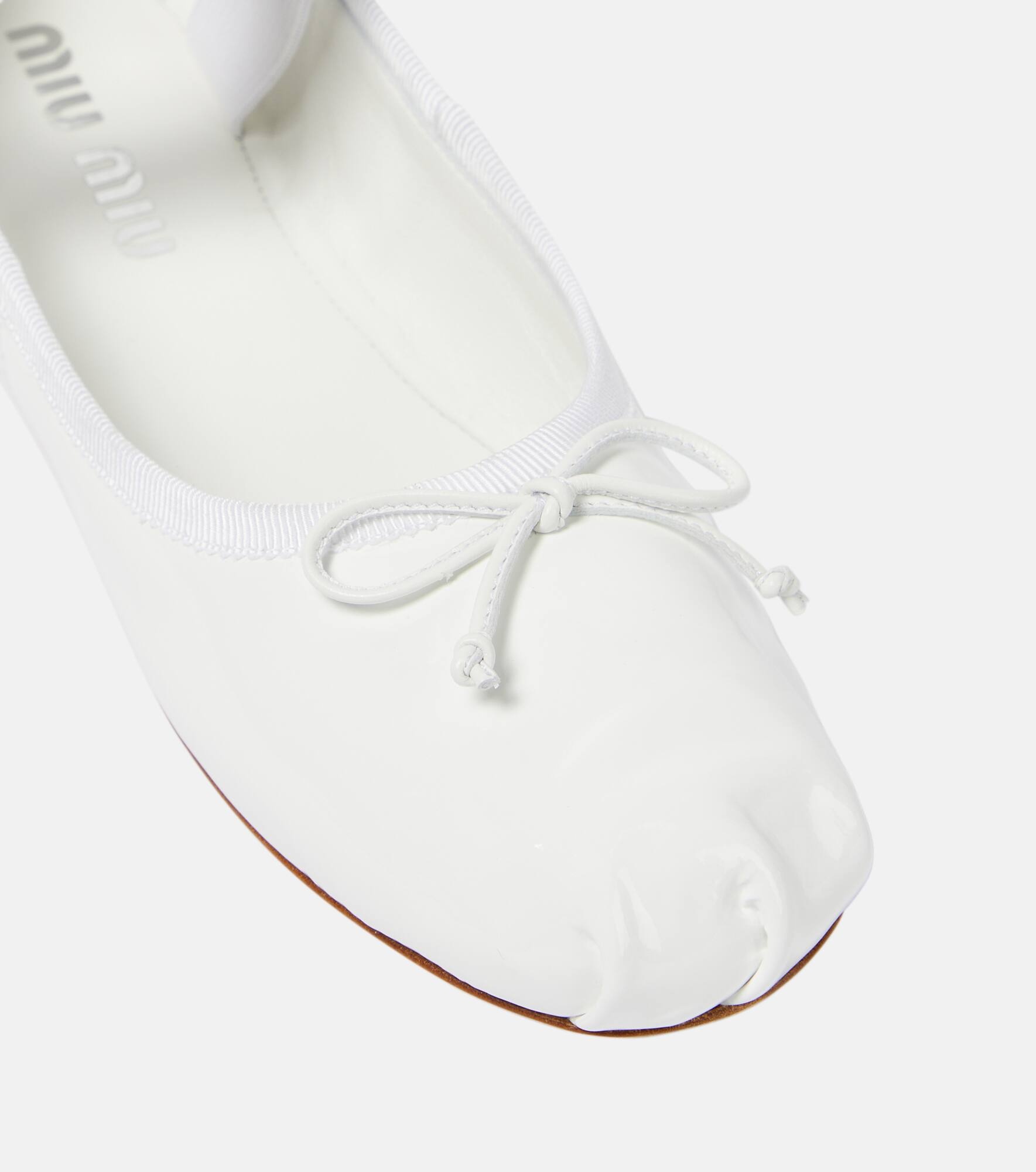 Logo patent leather ballet flats - 6