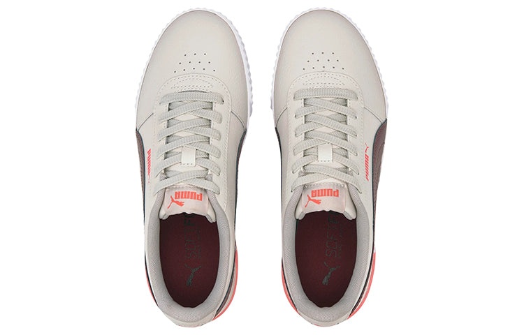 (WMNS) PUMA Carina Leather 'Khaki White Brown' 370325-20 - 4
