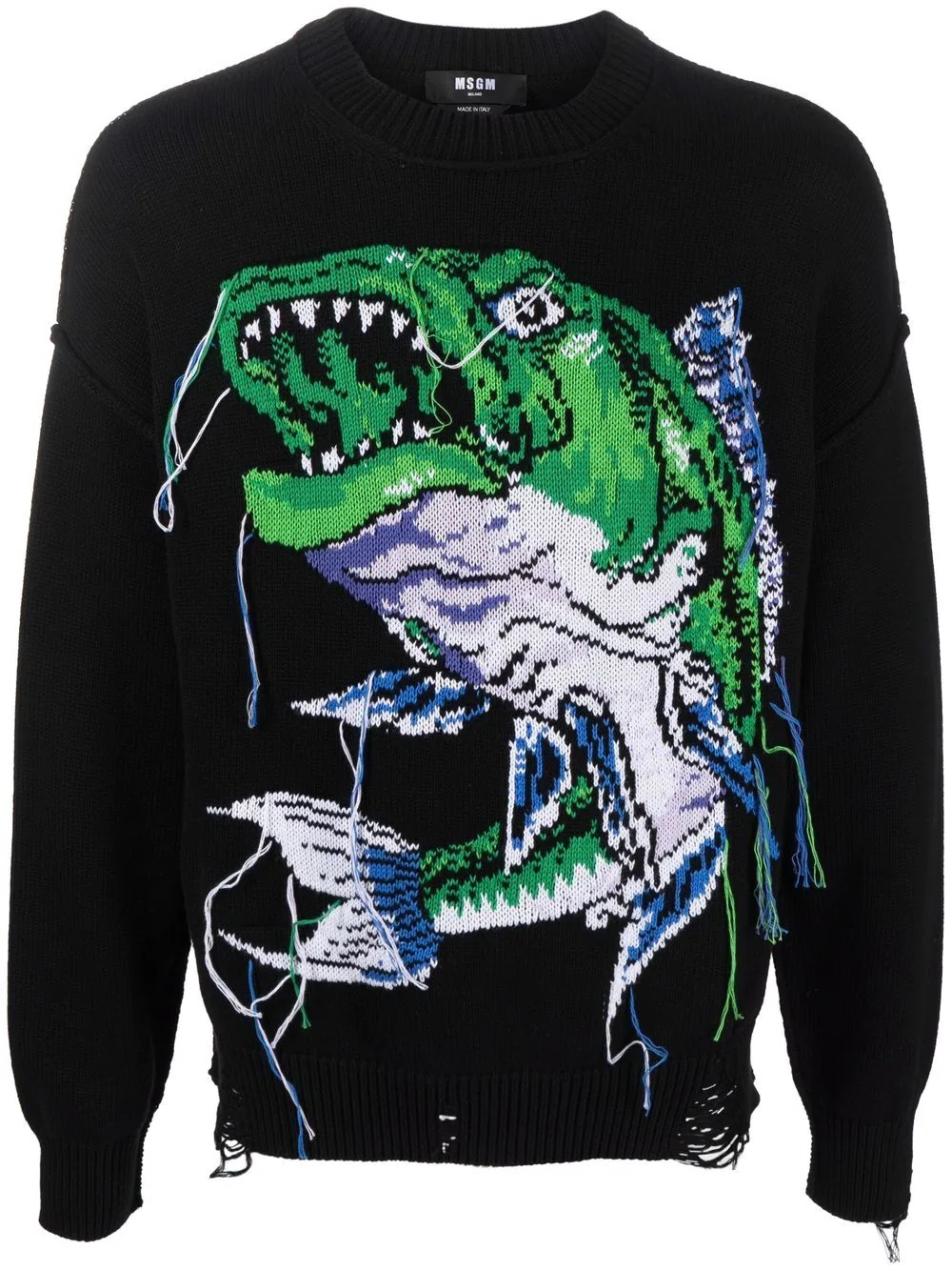 fish embroidered jumper - 1