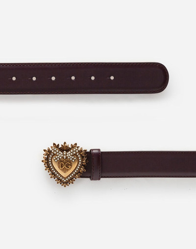 Dolce & Gabbana Leather Devotion belt outlook