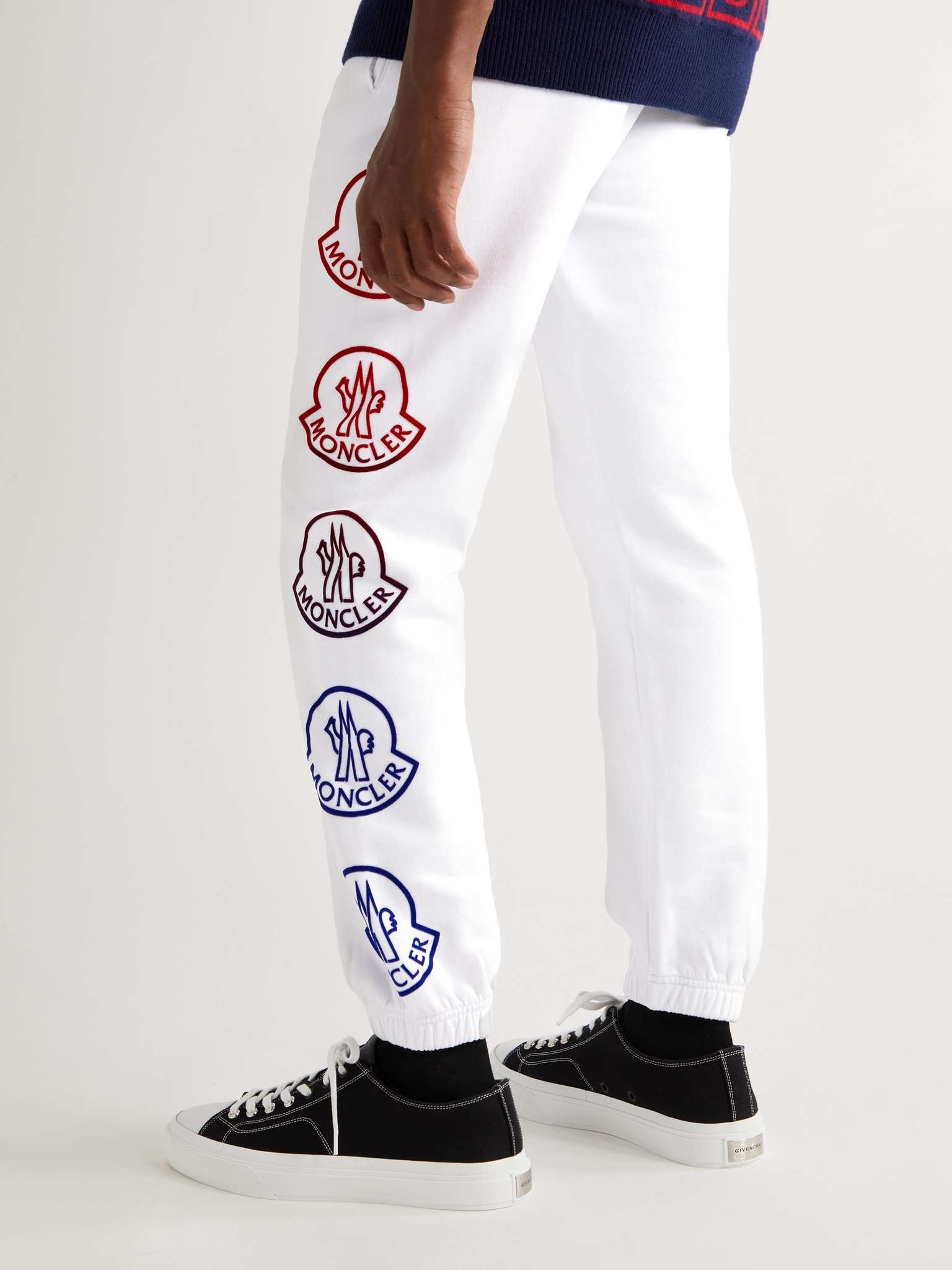 Tapered Logo-Print Cotton-Jersey Sweatpants - 4