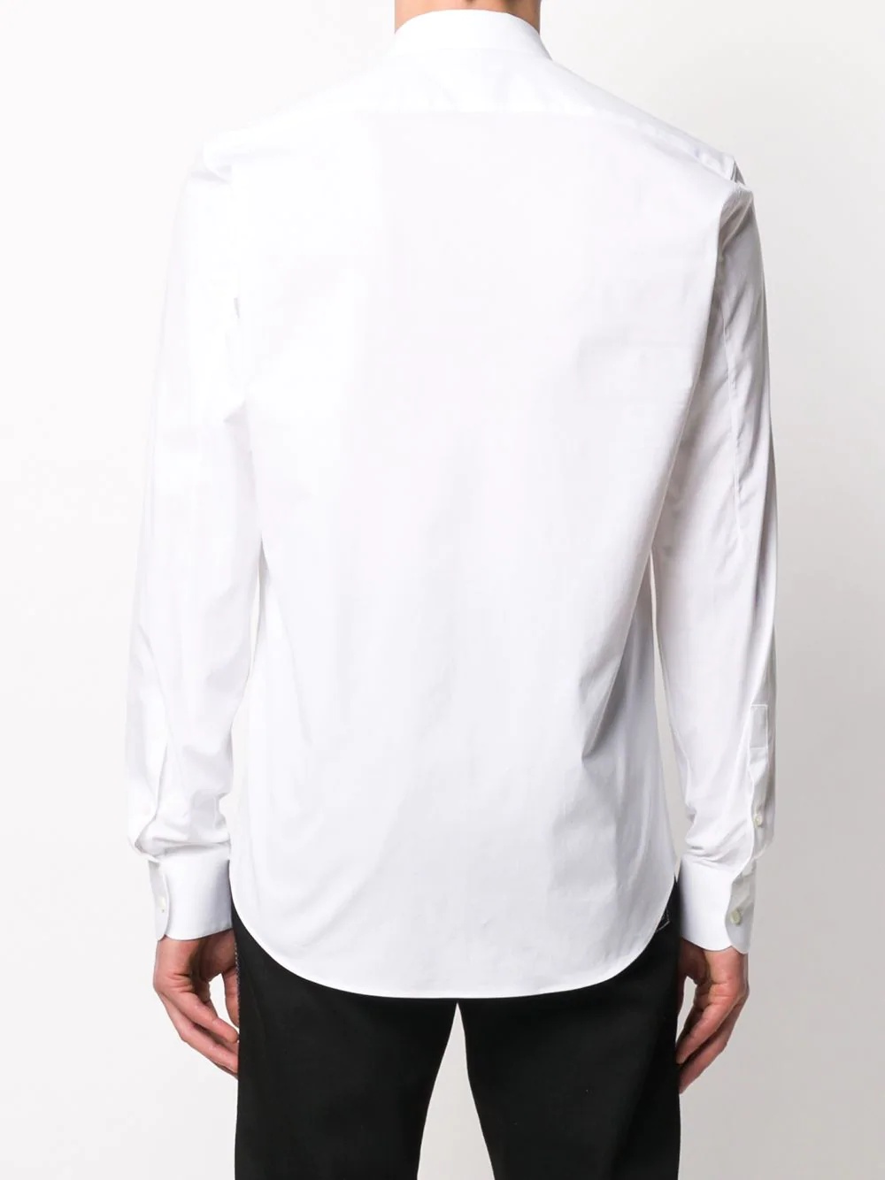 spread-collar button-up shirt - 4