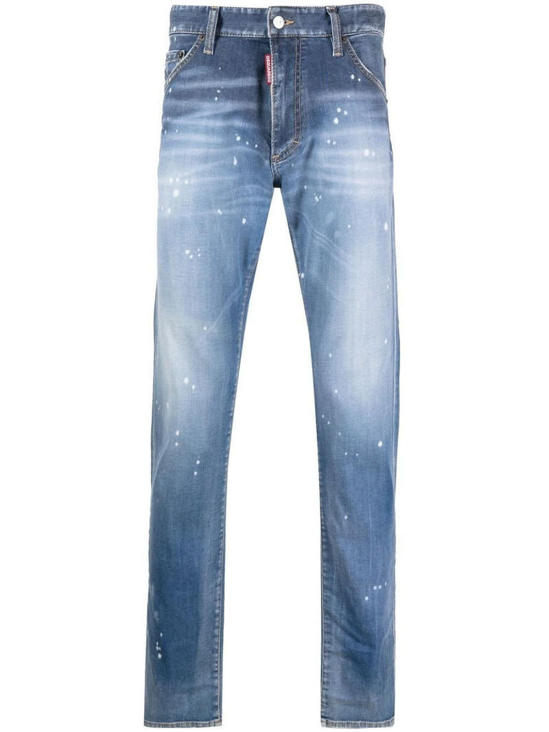 paint splatter-print jeans 1