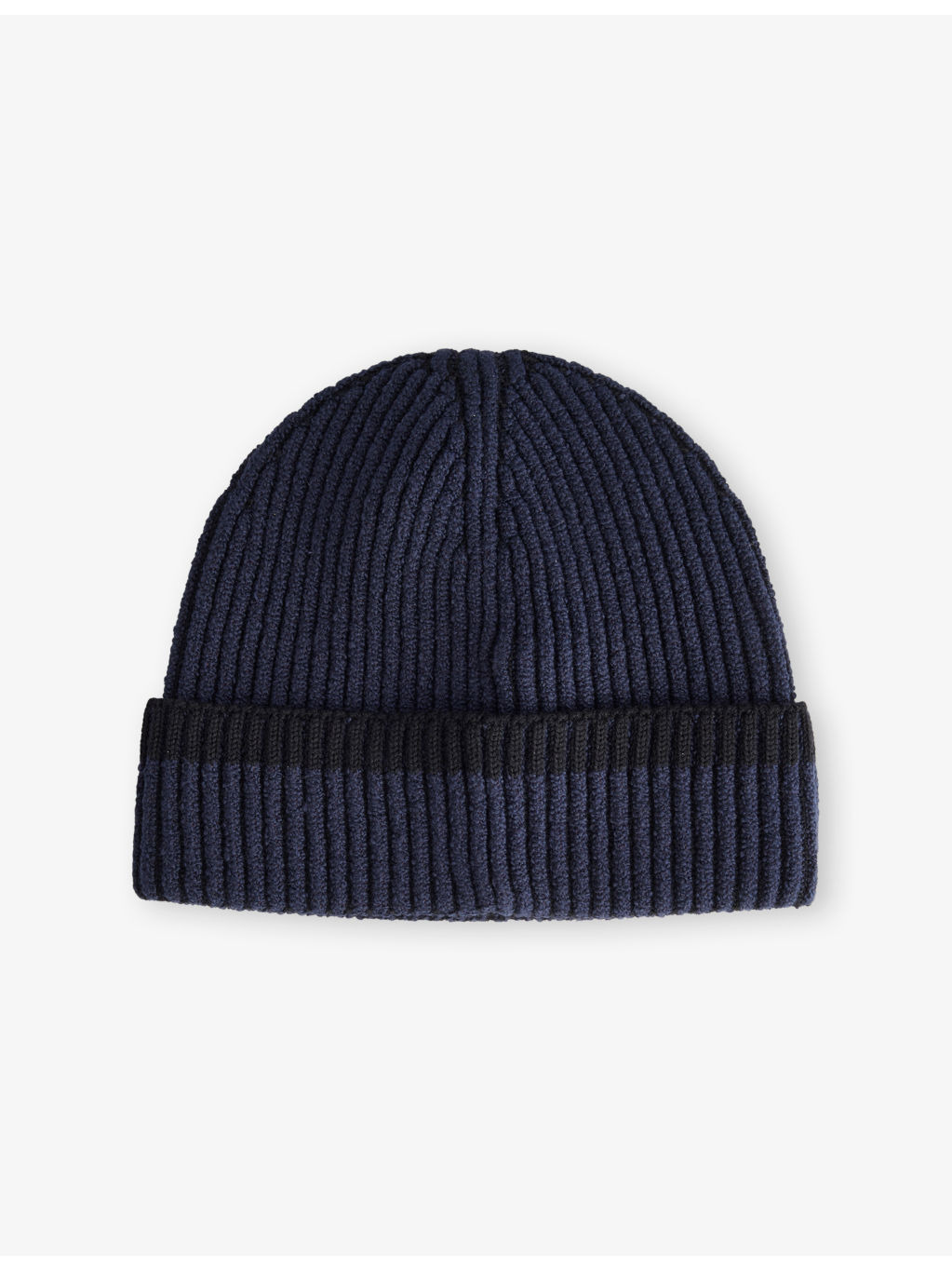 Ribbed Brand-Patch Knitted Beanie - 3