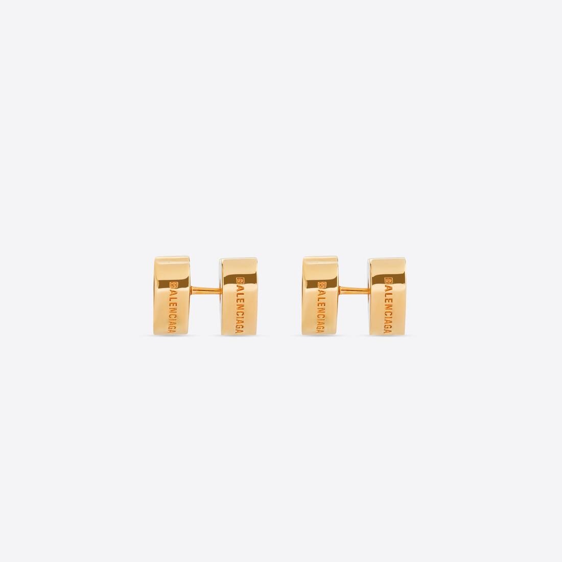 Girl Stud Earrings in Gold - 3