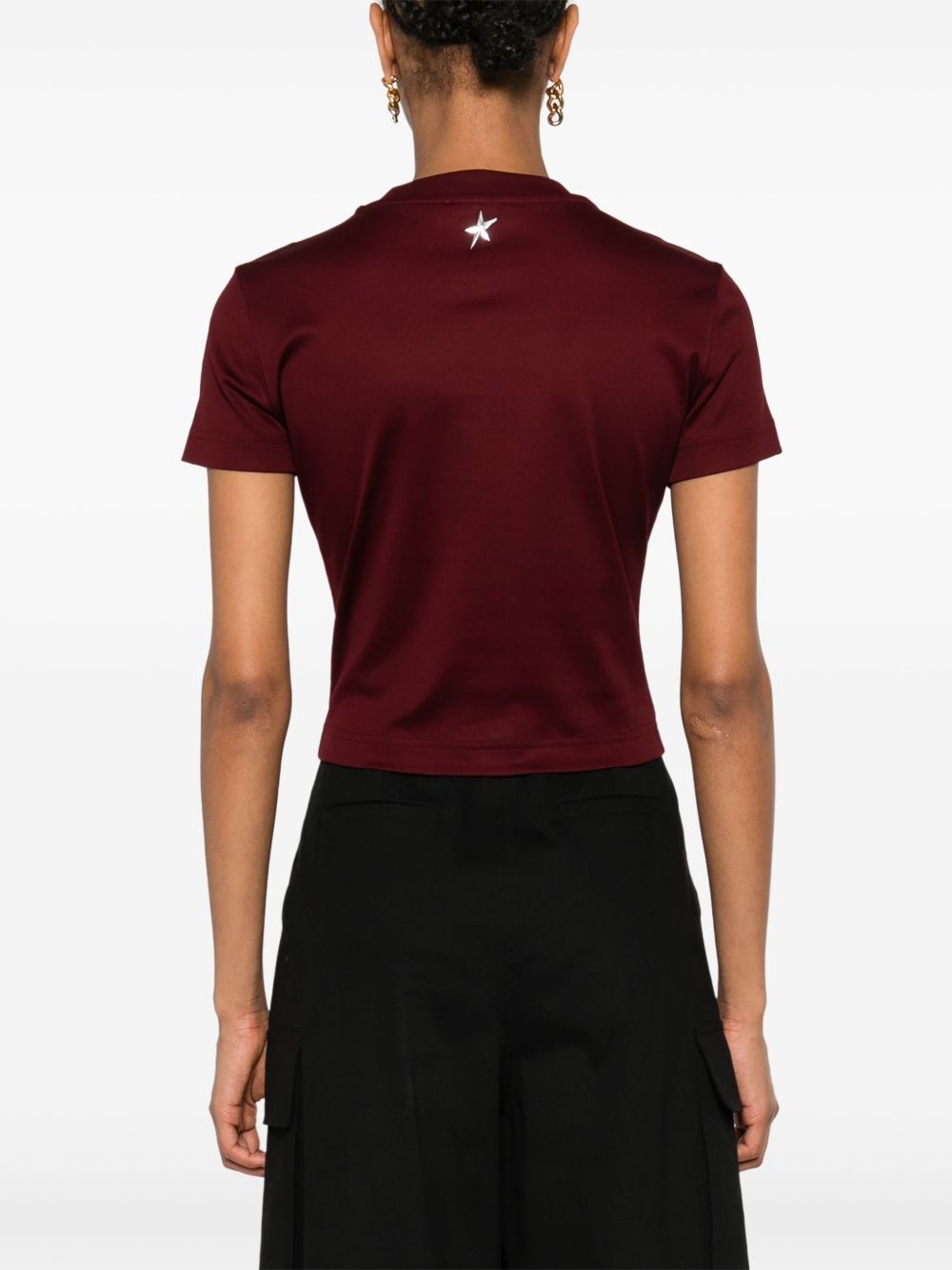 piercing-detail T-shirt - 4