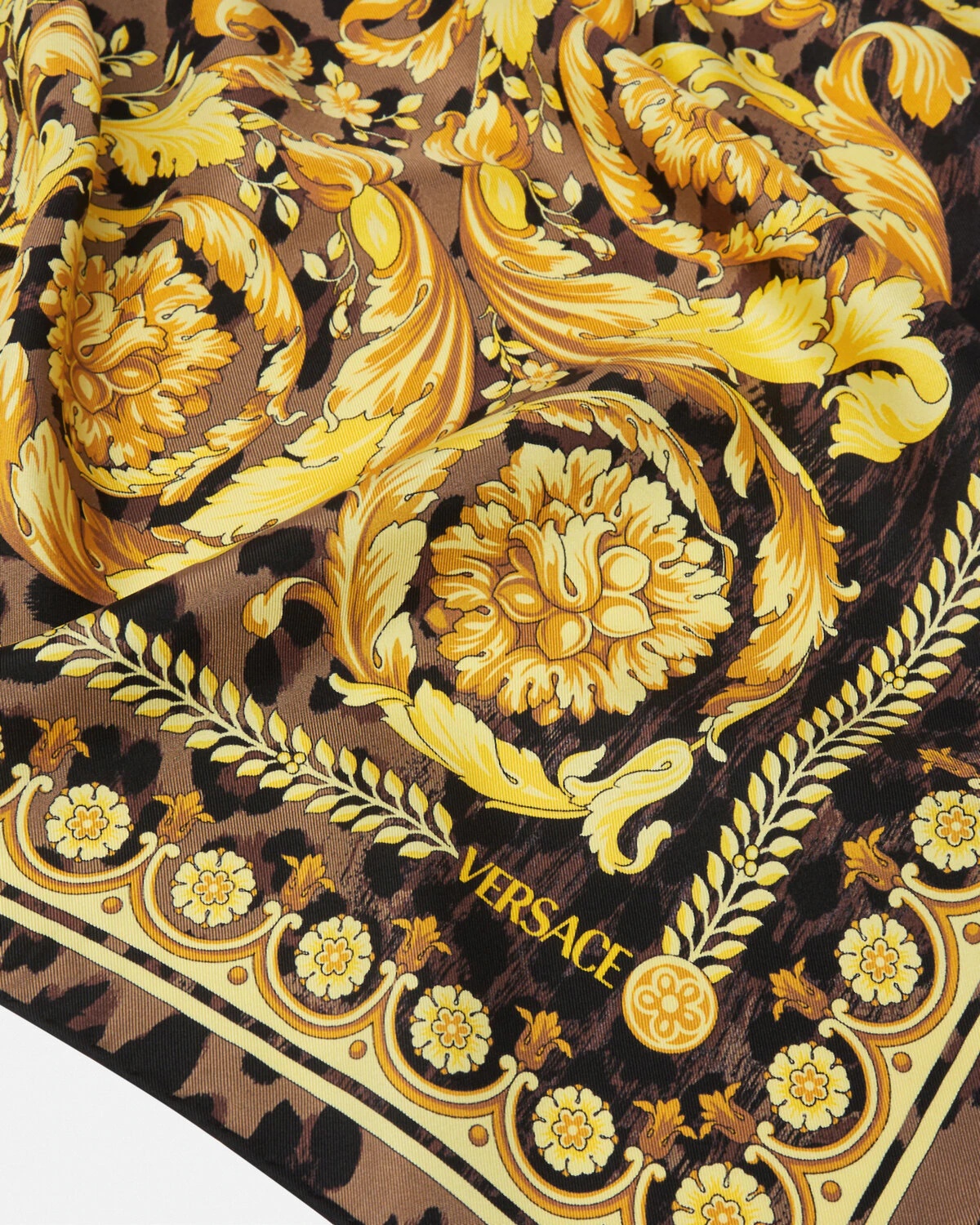 Wild Barocco Silk Foulard 35" - 2