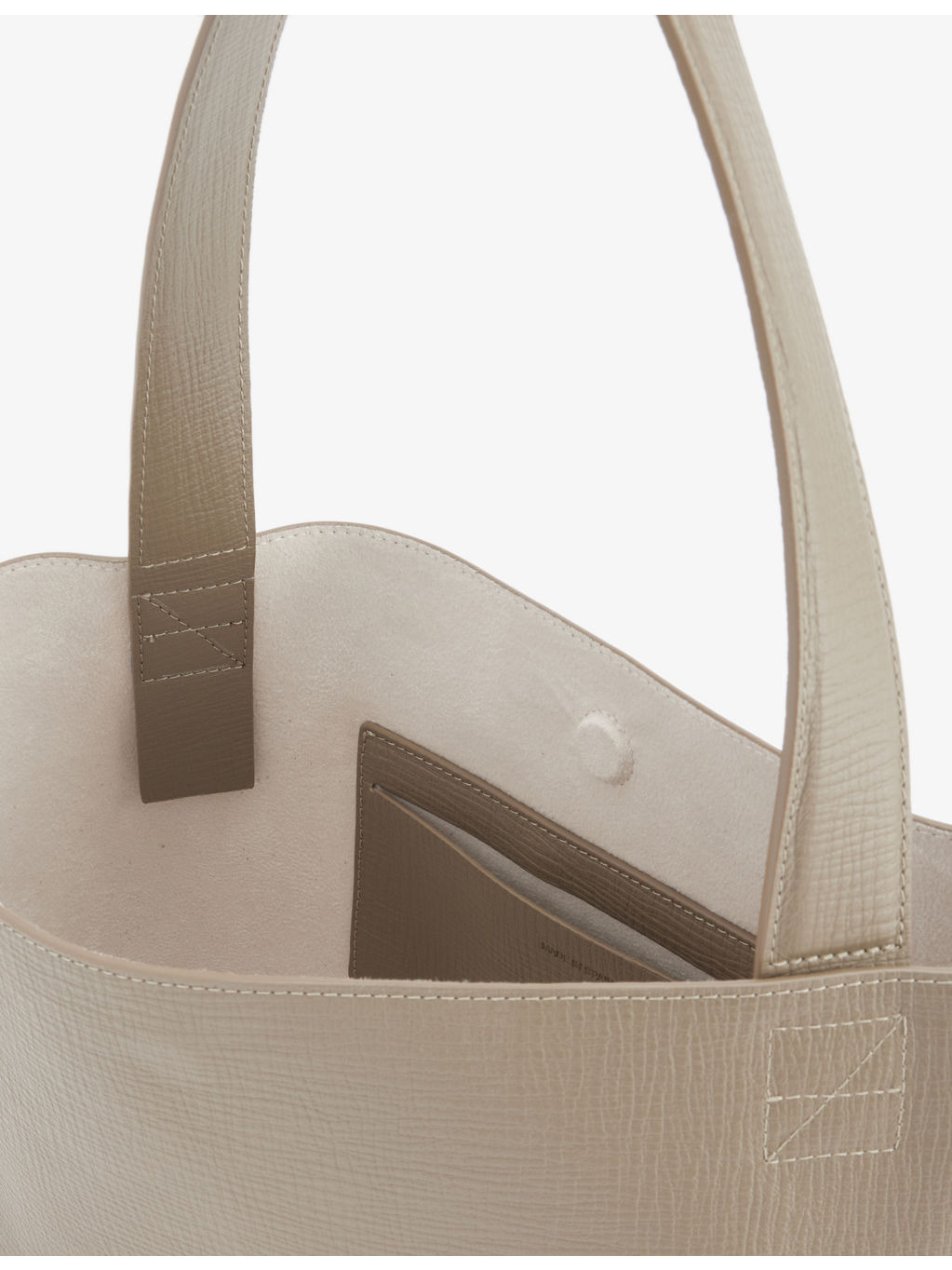 Medium Reflection Leather Tote Bag - 6