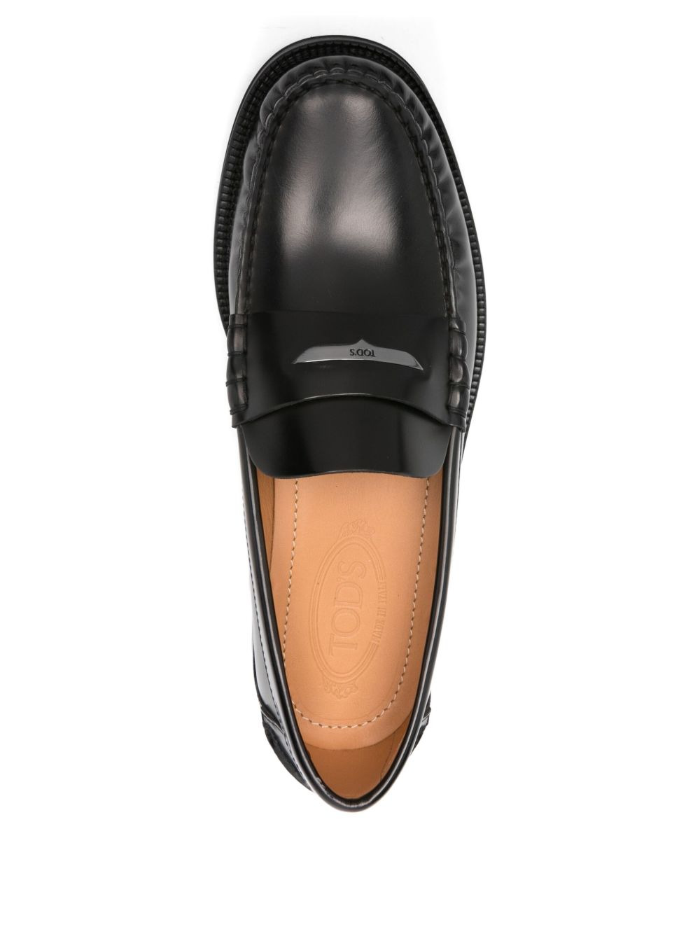 leather penny loafers - 4