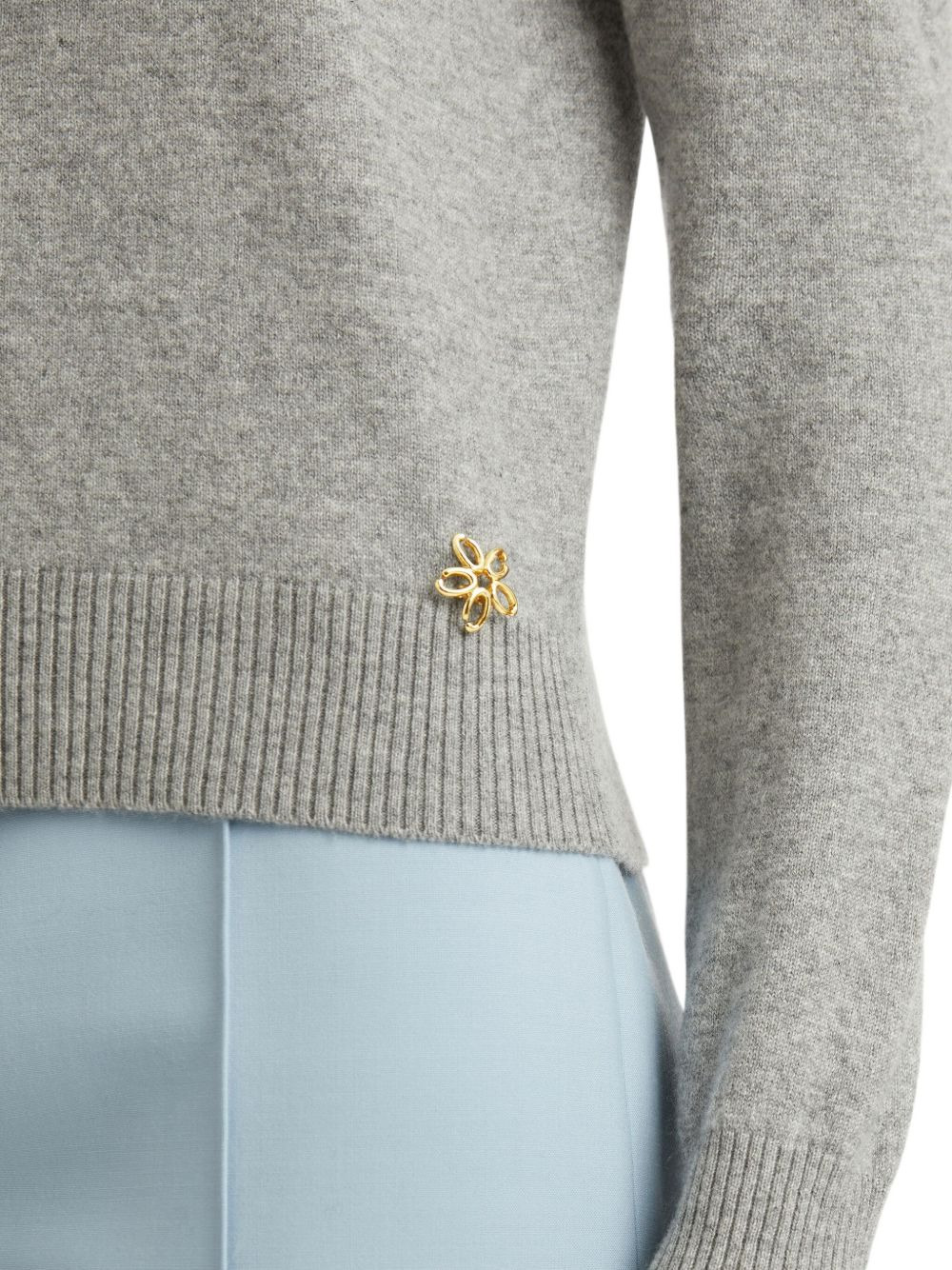 knot-detail mock-neck sweater - 5