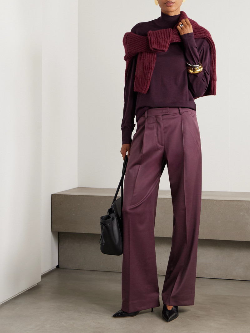 Another Tomorrow Wool-blend Wide-leg Pants outlook