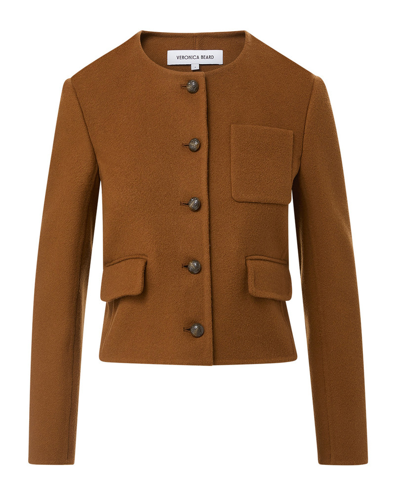 LYSSA COLLARLESS JACKET - 1