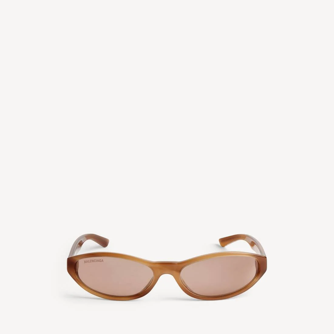 Neo Round Sunglasses in Blond Striped Havana - 1