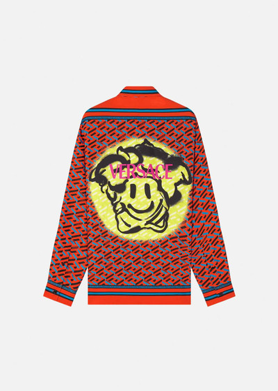 VERSACE Medusa Tag Silk Shirt in Heritage Fit outlook