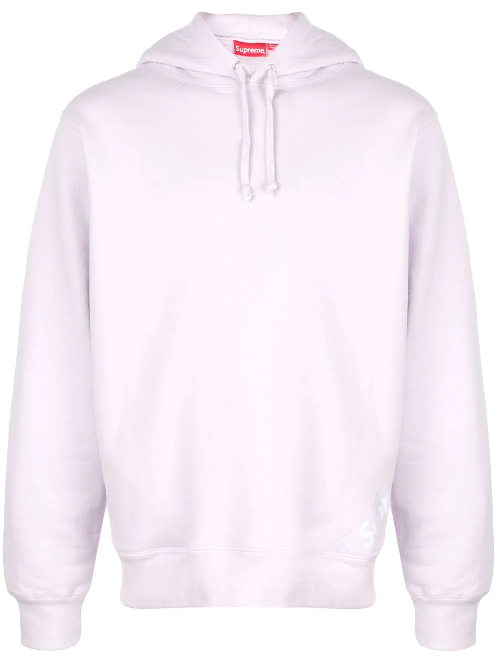 corner label hooded sweatshirt - 1