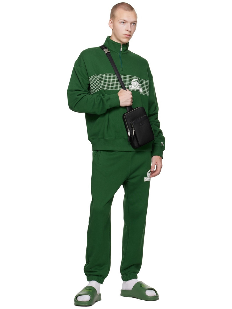 LACOSTE Green Croco 2.0 Slides outlook