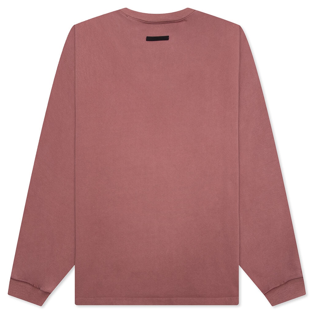HEAVY L/S TEE - CRIMSON - 2