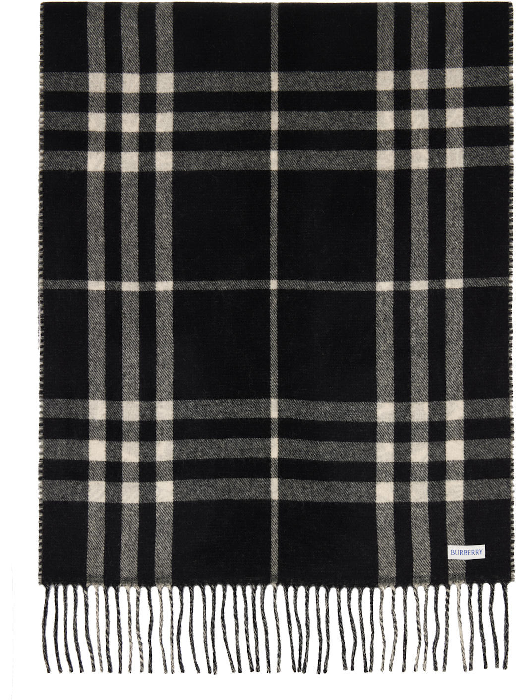 Black Wide Reversible Stormy Knight Scarf - 2