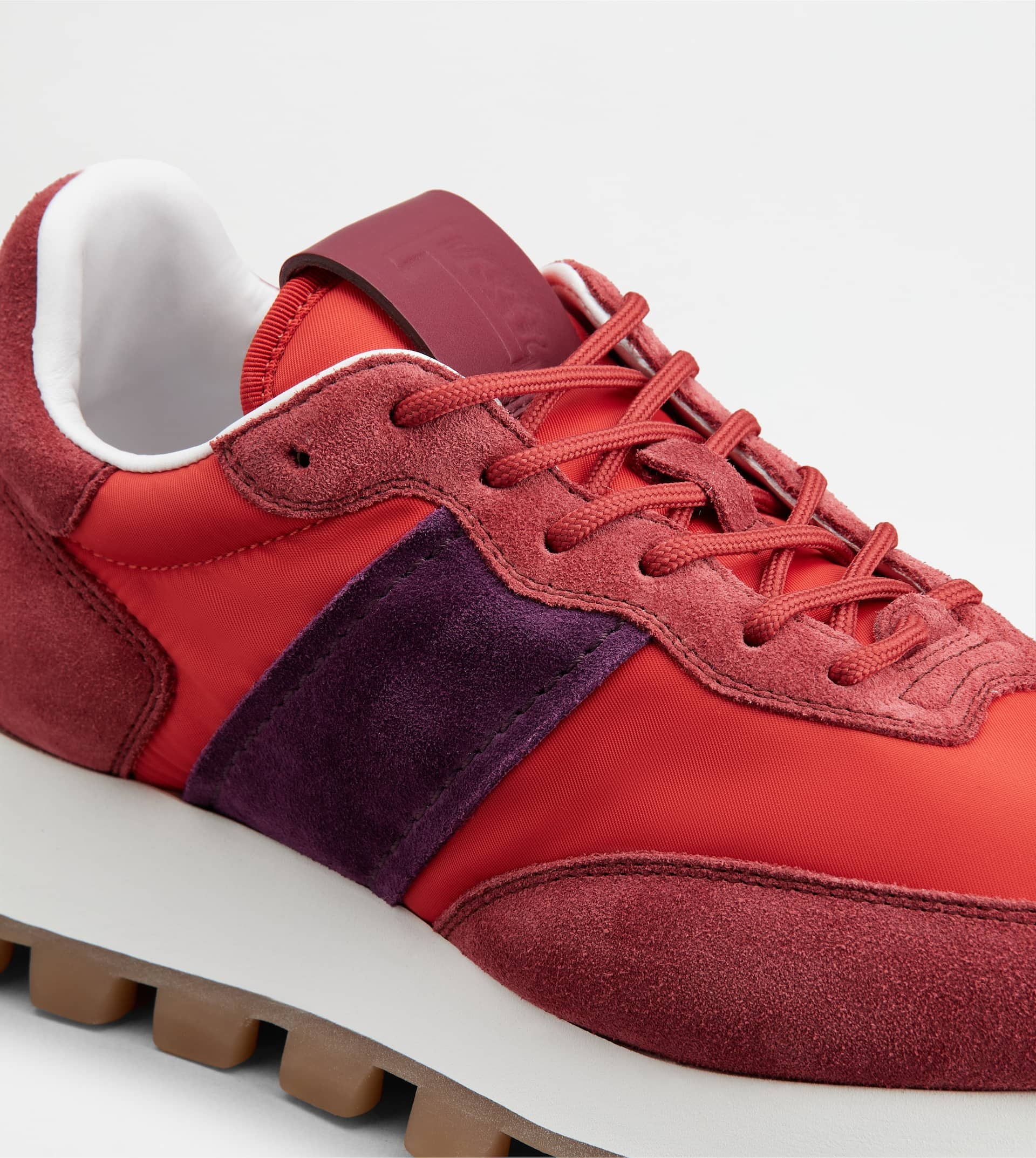 SNEAKERS TOD'S 1T IN SUEDE AND FABRIC - RED, VIOLET - 5
