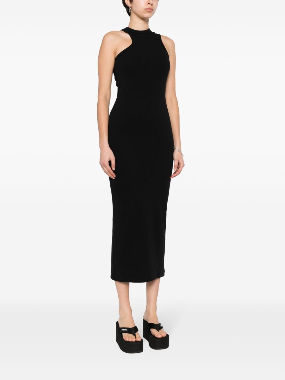 ribbed maxi dress - 3