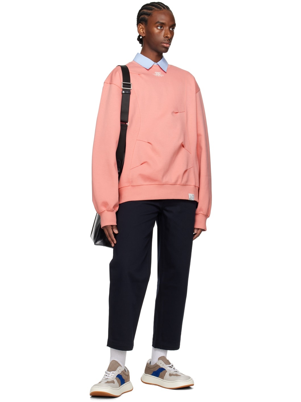 Pink Embroidered Sweatshirt - 4