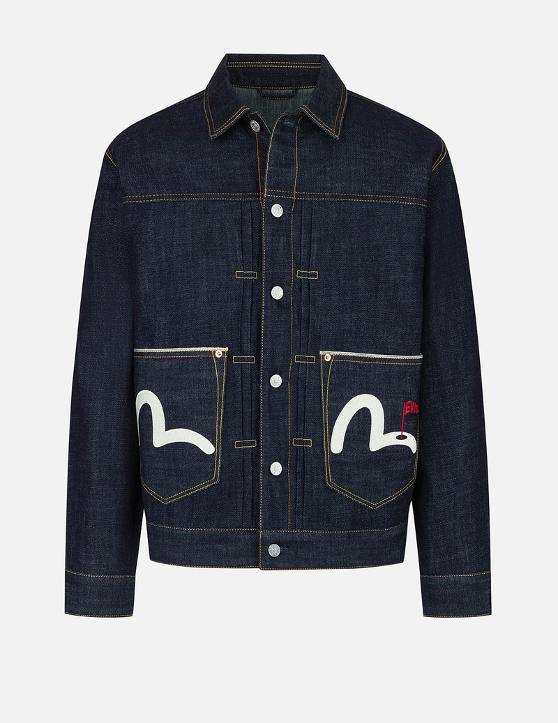EVISU Godhead Golfing Print Regular Fit Denim Jacket outlook