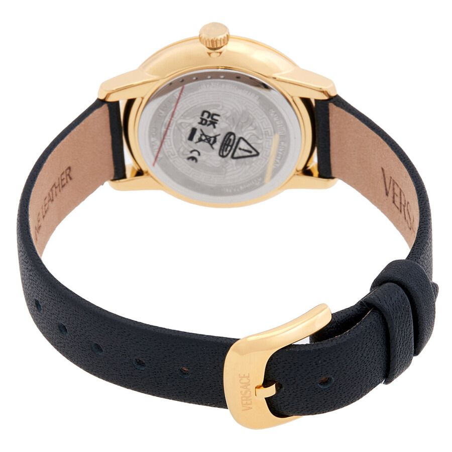 Versace V-Icon Quartz Black Dial Ladies Watch VEUCA0224 - 3