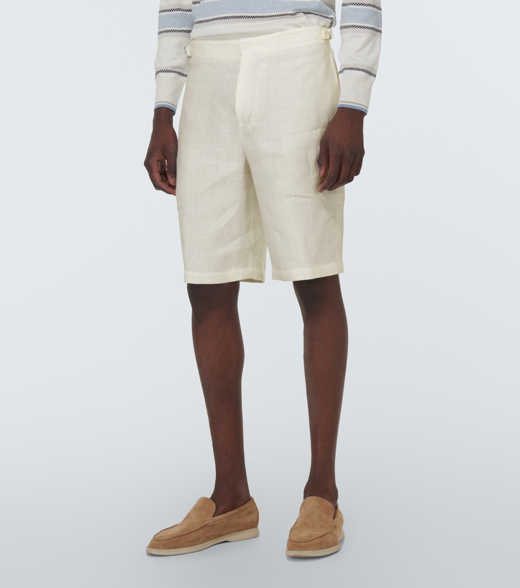 Majuro linen Bermuda shorts - 3