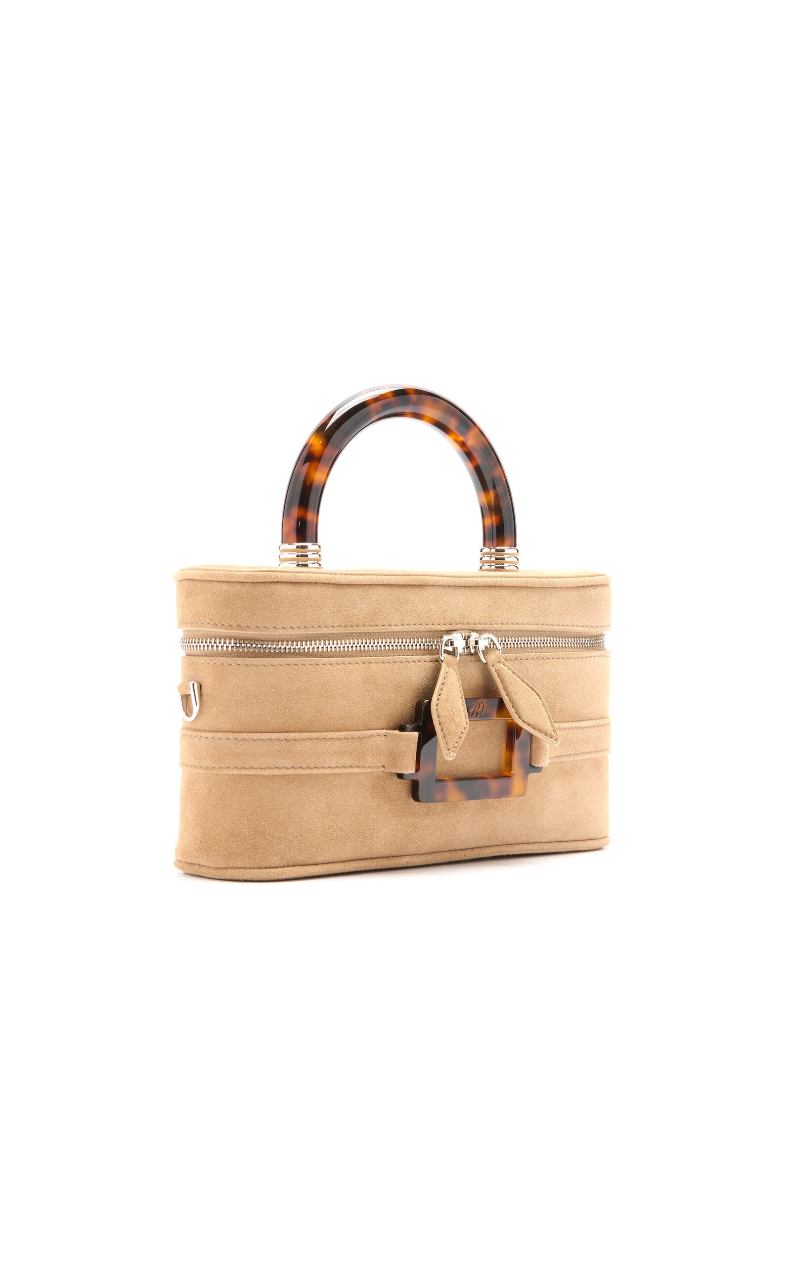 Belle Vivier Suede Mini Vanity Bag brown - 3