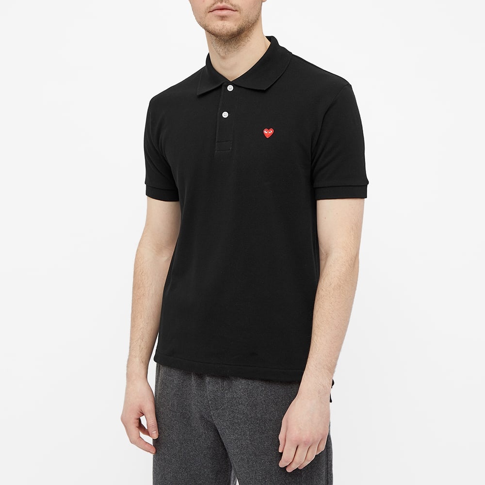 Comme des Garcons Play Little Red Heart Polo - 3