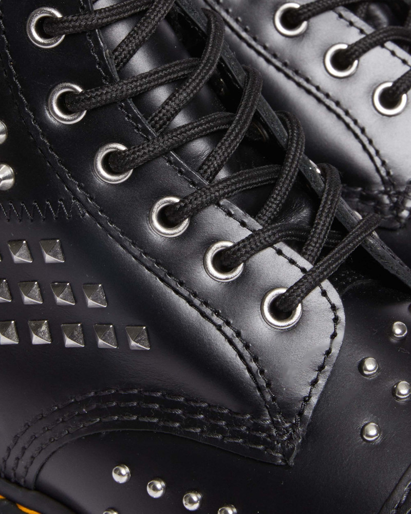 1460 Studded Zip Atlas Leather Lace Up Boots 4