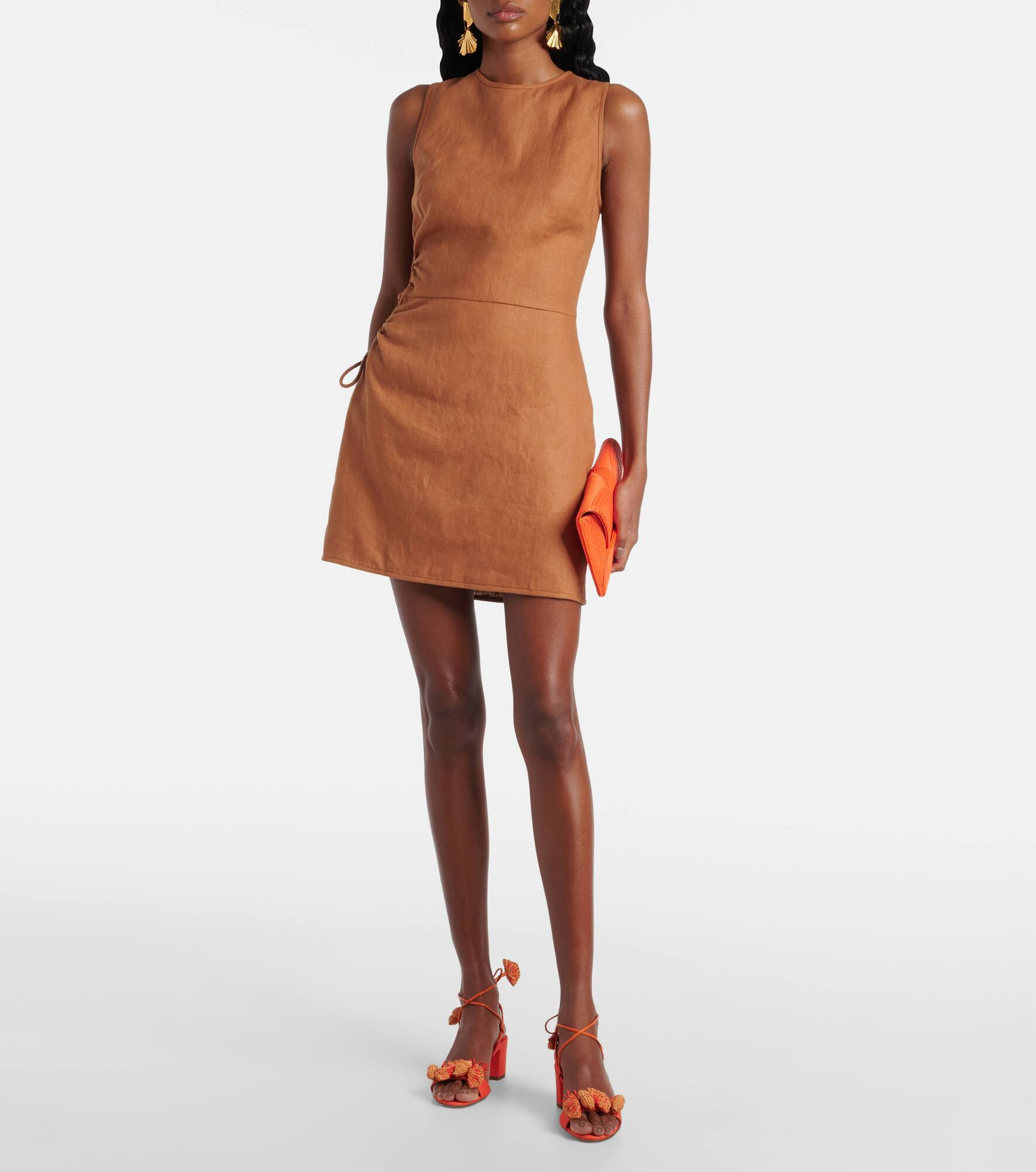 D'Orsay linen minidress - 2