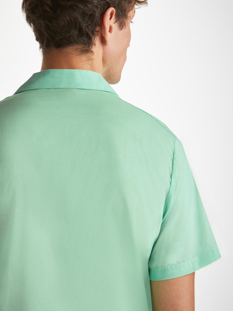 Men's Short Pajamas Amalfi 1 Cotton Batiste Mint - 7