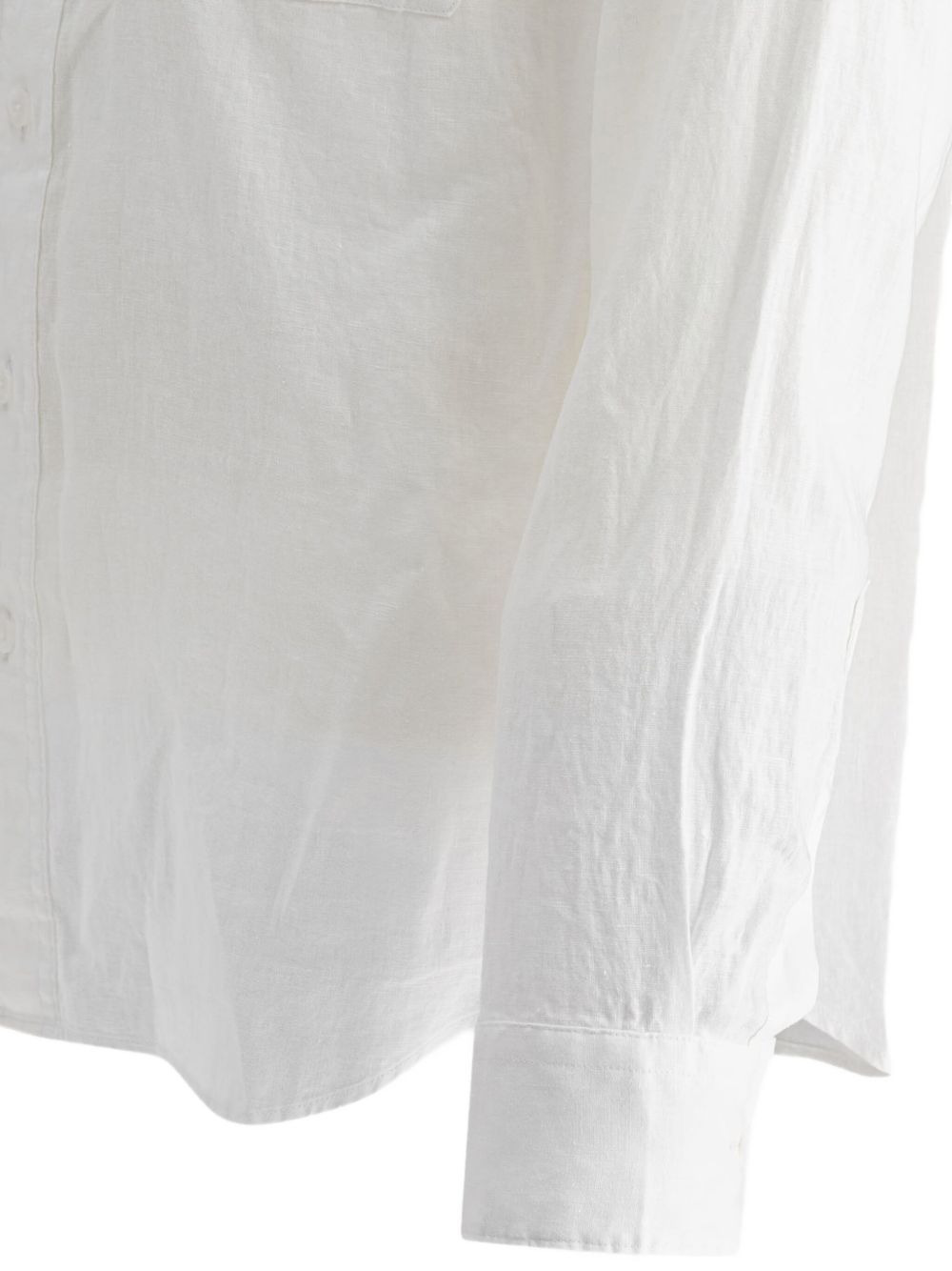 double-pocket linen shirt - 4