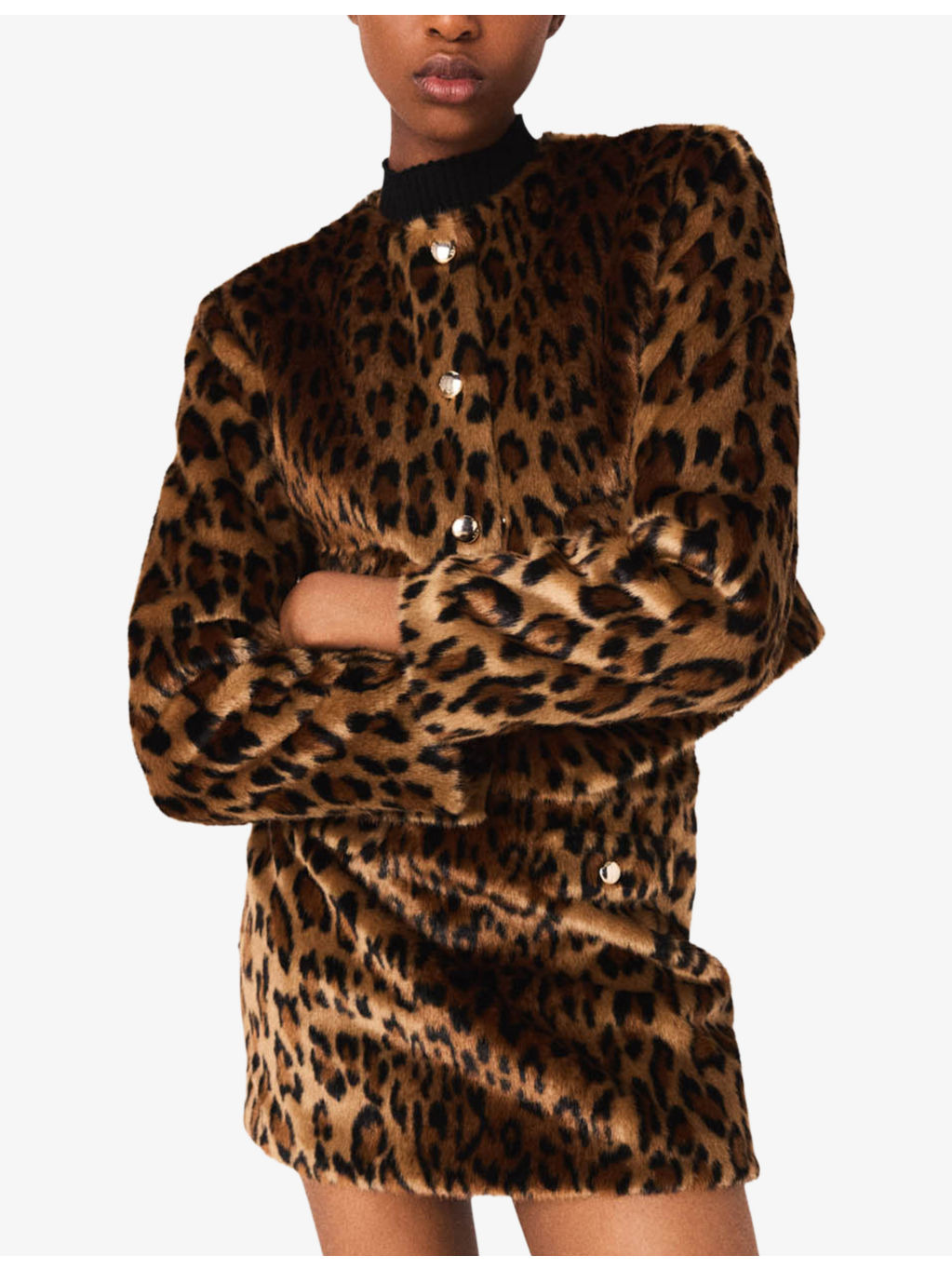 Leopard-Print Faux-Fur Jacket - 3