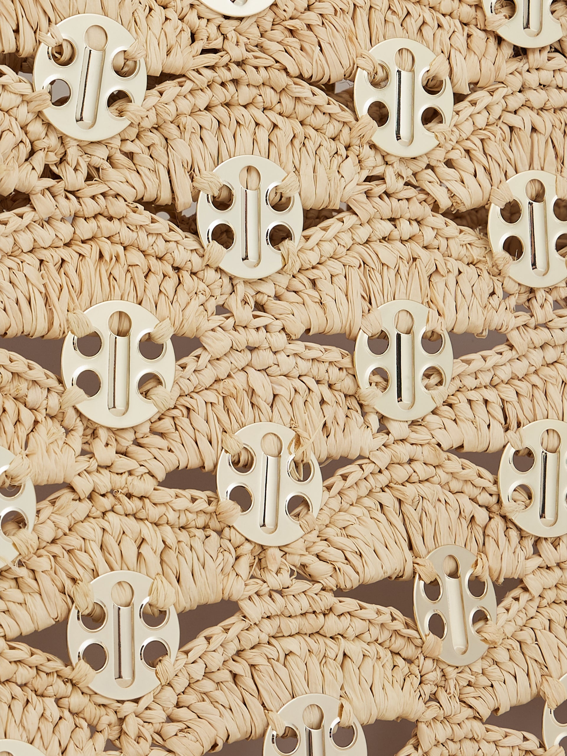 BEIGE TOTE BAG IN RAFFIA - 7