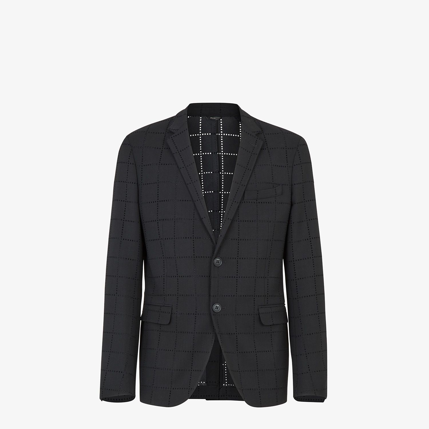 Black wool blazer - 1