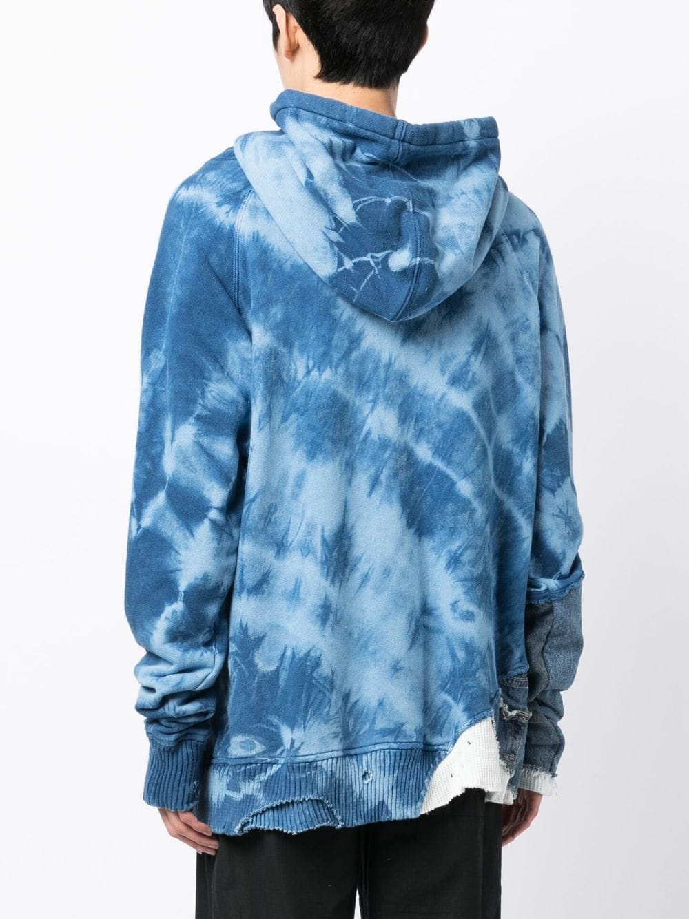 TIE-DYE PATTERN COTTON HOODIE - 5