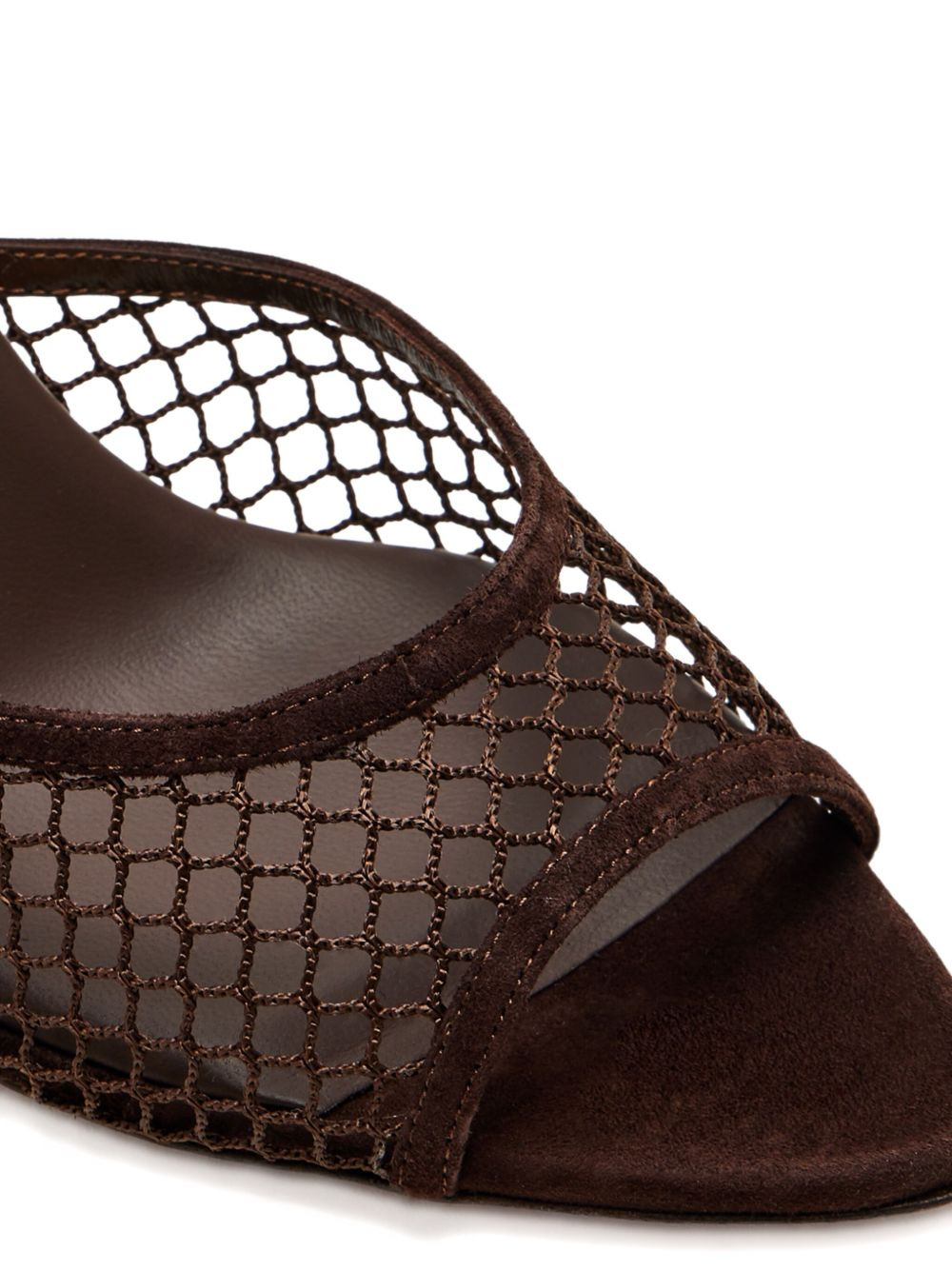 85mm Bisous mesh mules - 3