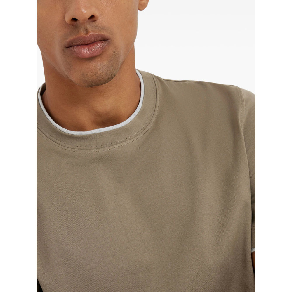 Brunello Cucinelli Neutrals T-Shirts & Vests - T-Shirts Men - 3