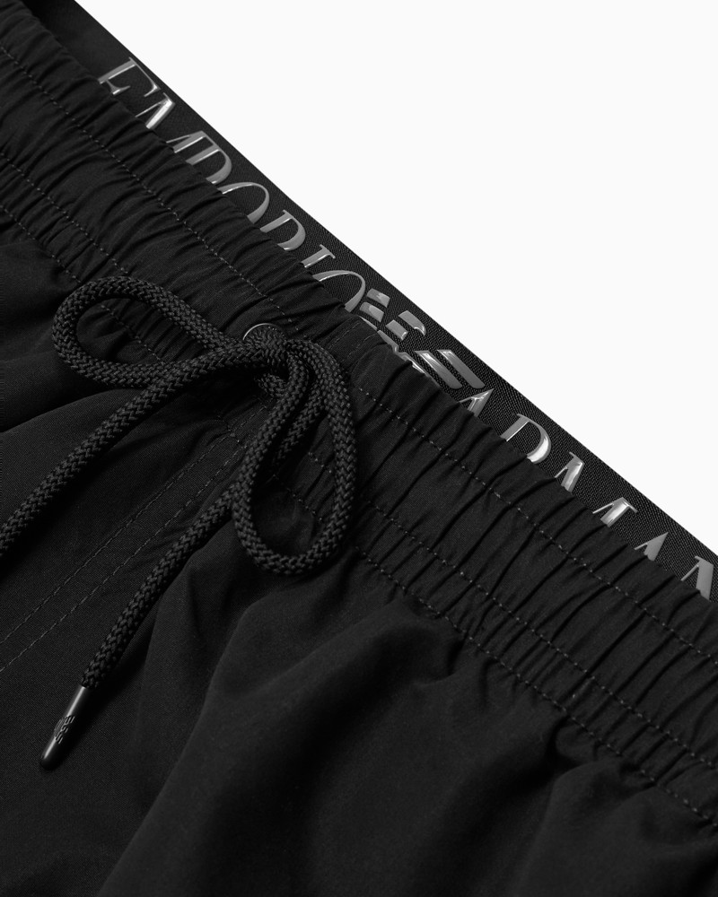 EMPORIO ARMANI ASV LOGOBAND RECYCLED FABRIC BOARDSHORTS outlook