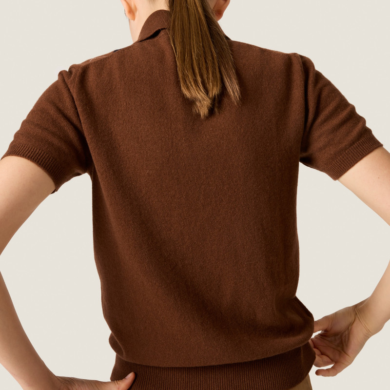 Cashmere knit polo shirt 3